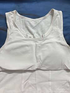 White Sleeveless Padded Crop Top