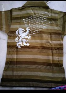 Boy's Graphic Print Polo T-Shirt