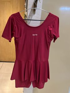 Swimming Costume Dark Red