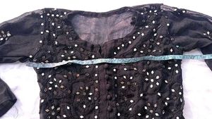 Black Kurta with Mirror Work