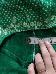 Stunning Green Brocade Blouse