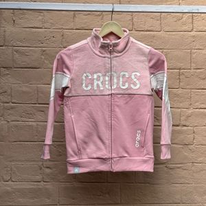 Girls Crocs Pink Zip-Up Jacket
