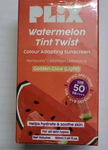PLIX Watermelon Tinted sunscreen