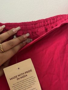 Fabindia Women’s Fuchsia Flared Skirt