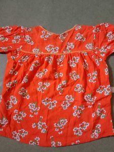 Orange Floral top