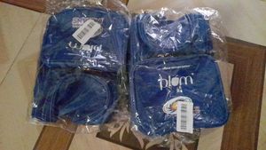 2 Plum Blue Cosmetic Pouches