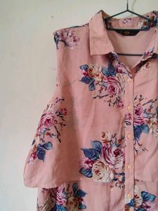 Chic Floral Print Sleeveless Dress