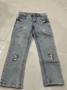 Distressed Denim Jeans