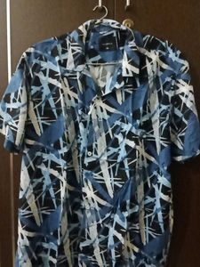 Men's Abstract Print Short Sleeve Shirt