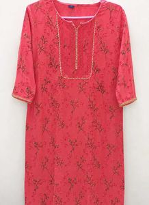 Elegant Floral Print Kurta