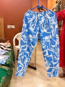 Blue Floral Kurta Set