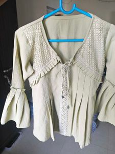 Elegant Olive Green Top