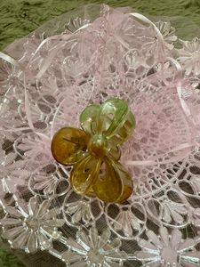 Dual shade bow Hair Claw Clip