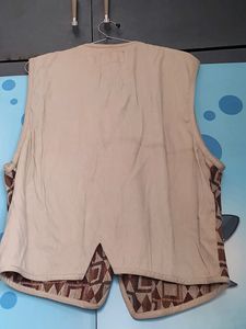 Geometric Patterned Vintage Vest