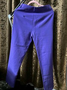 Purple High Waisted Trousers