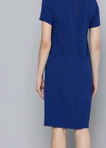 Myntra New Chic Blue Dress[FREE FLOWER CLAW CLIP]
