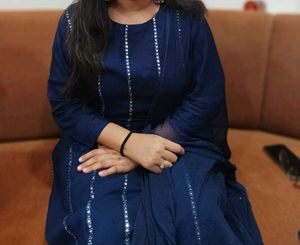 Blue Sharara Suit