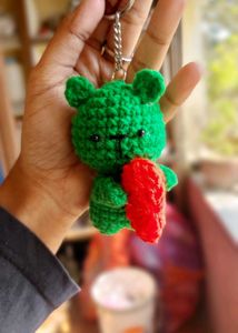 Crochet Bear Keychain