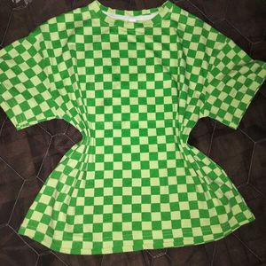 Checkerboard Green T-Shirt