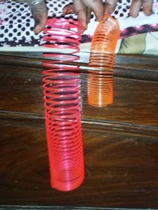 Set of 3 Colorful Plastic Springs