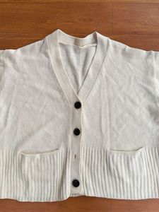 Cream Cardigan with Pockets