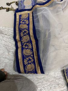 Elegant White Embroidered Lehenga