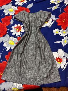 Stylish Short Sleeve Printed Midi Dress