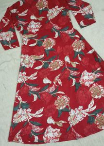 Red Floral Printed Co-Ord Set