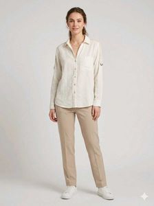 Zara White Button-Up Shirt