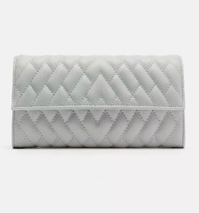 Zara Quilted Clutch with Golden Chain Strap