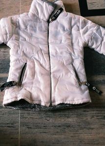 Stylish White Jacket for girls like new no damages