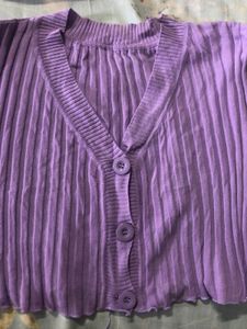 Cute Purple Knit Top