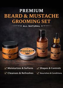 Premium Beard & Mustache Grooming Set
