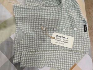 Houndstooth Knit Cardigan