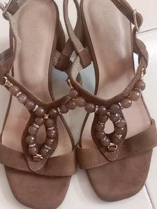 Brown Suede Sandals