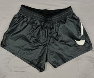Nike Black Swoosh Logo printed Shorts