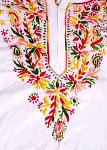 hand work chicken kari Kurta