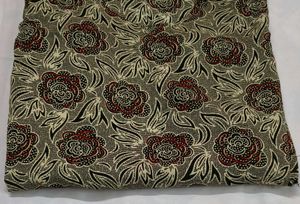 Grey Floral Print Kurta
