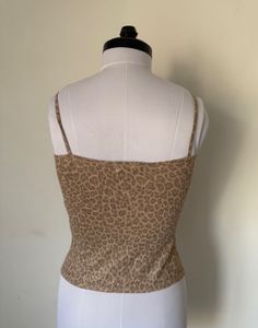 Leopard Print Ruffle Cami Top
