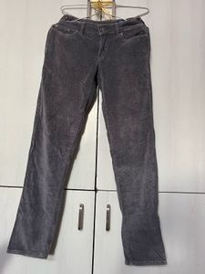 baddie Gray Corduroy Pants