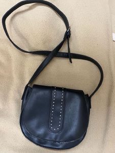Black Studded Crossbody Bag