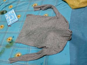 Cozy Grey Long Sleeve Sweater