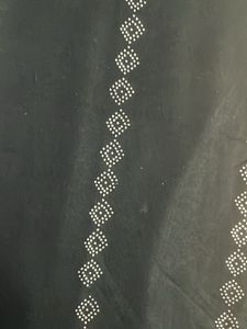 GLOBAL DESI BLACK CUT SLEEVE KURTA