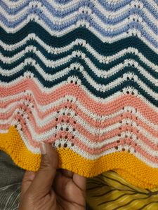 Colorful Chevron Knit Sweater