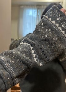 Bling Grey Knit Sweater