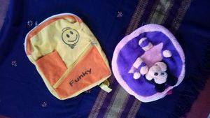 Two Kid Cute Bag.one eye Is Missing.runner Change.