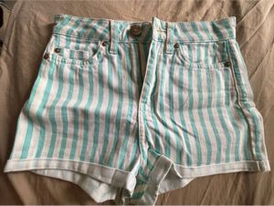 Topshop Striped Shorts