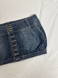 Y2k Micro Mini Denim Skirt