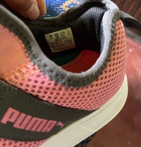 Stylish Pink &amp; Grey Sneakers