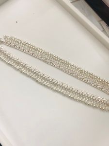 Pure Silver Payal (wt:-122.000g)